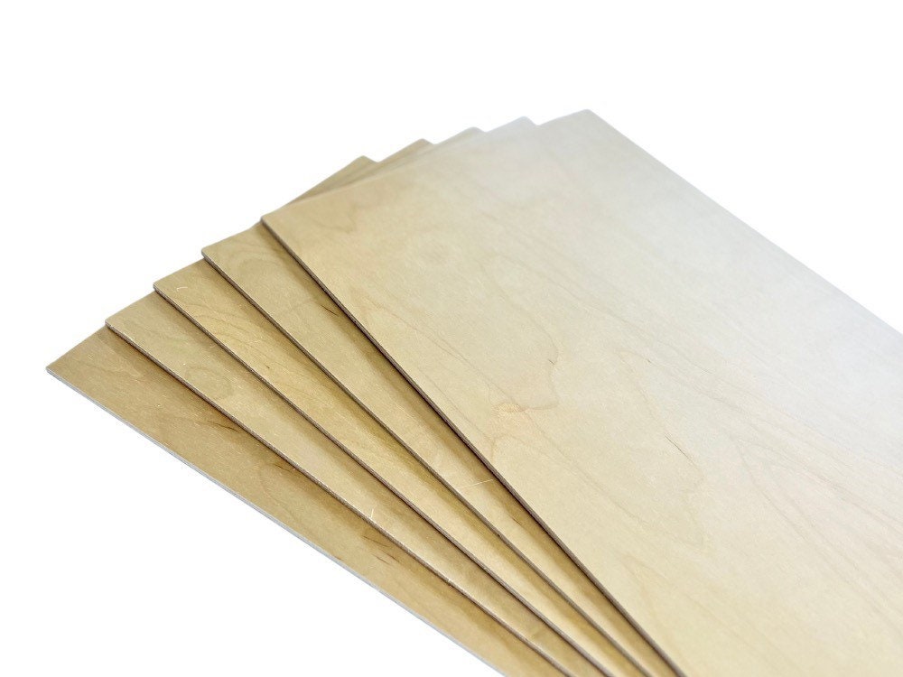 11.5x19 1/8 Maple Plywood 3mm Maple Wood Glowforge Ready CNC Laser  Woodworking Supplies Natural Unfinished 