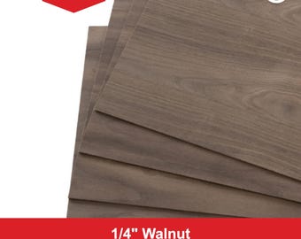 1/4" Walnut Plywood 12" x 19", Thin Laser Safe Plywood, CNC Wood Sheet