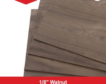 1/8" Walnut Plywood 12" x 19", Thin Laser Safe Plywood, CNC Wood Sheet