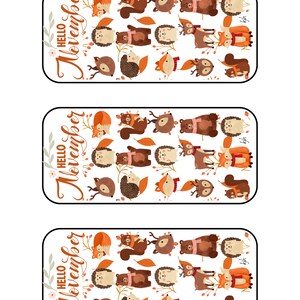 November Budget Envelope Insert Saving Challenge