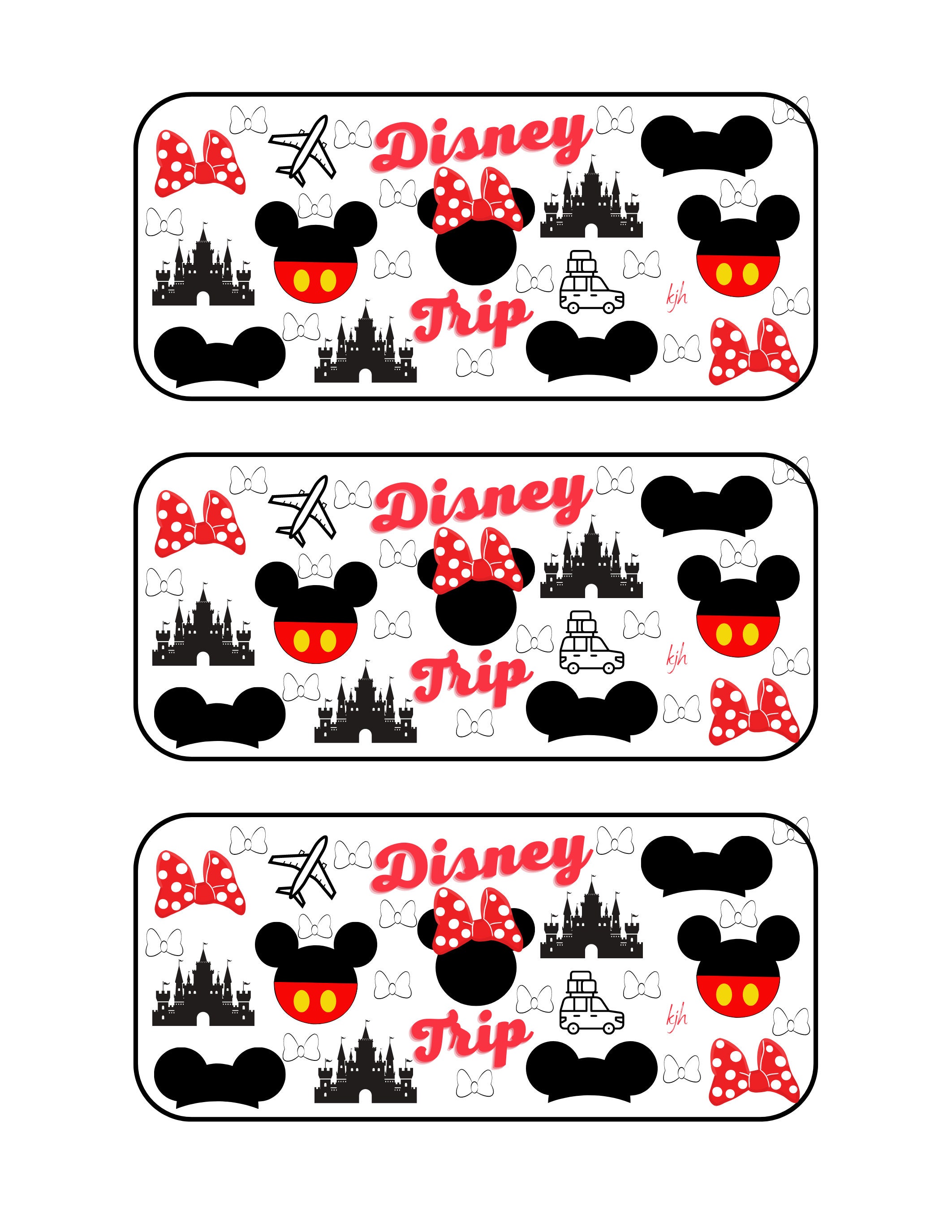 Buy 30 Minnie Mouse 3rd Third Birthday Stickers Envelope Seals Labels 1.5  Custom Online in India 