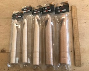 Jumbo Birch Häkelnadeln, 5er Set von Knit Pro, Brandneu