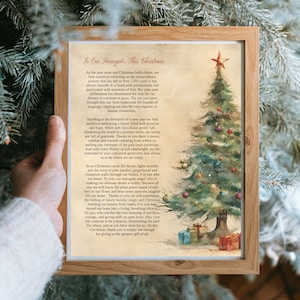 Regalo de agradecimiento de subrogación de Navidad, poema navideño para la subrogación, regalo de recuerdo de agradecimiento a la subrogación, tarjeta de subrogación de Navidad imprimible