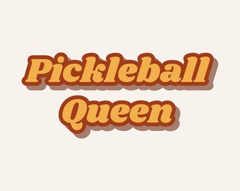 Pickleball Queen Printable Wall Art | Instant Download | Pickleball Queen Gift | Home Decor Print