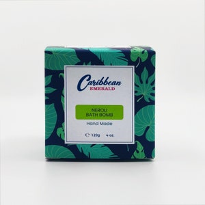 Neroli Bath Bomb: Hand Made Caribbean Emerald
