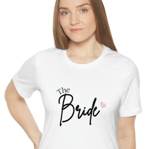 The Bride Heart Logo| Bachelorette Party  Short Sleeve Tee