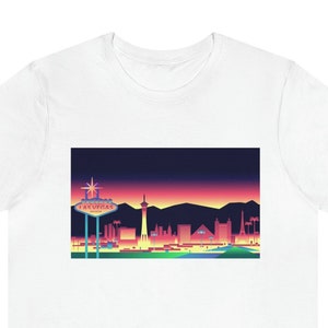 Discover the Magic of Las Vegas with This Skyline T-Shirt| Short Sleeve Tee