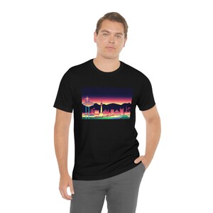 Discover the Magic of Las Vegas with This Skyline T-Shirt| Short Sleeve Tee