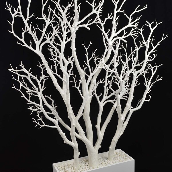 4' Wide Manzanita Tree in Rectangular Planter Pot Wedding & Event Decorations Centerpiece Flexible Tree Branches Home Decor Supply