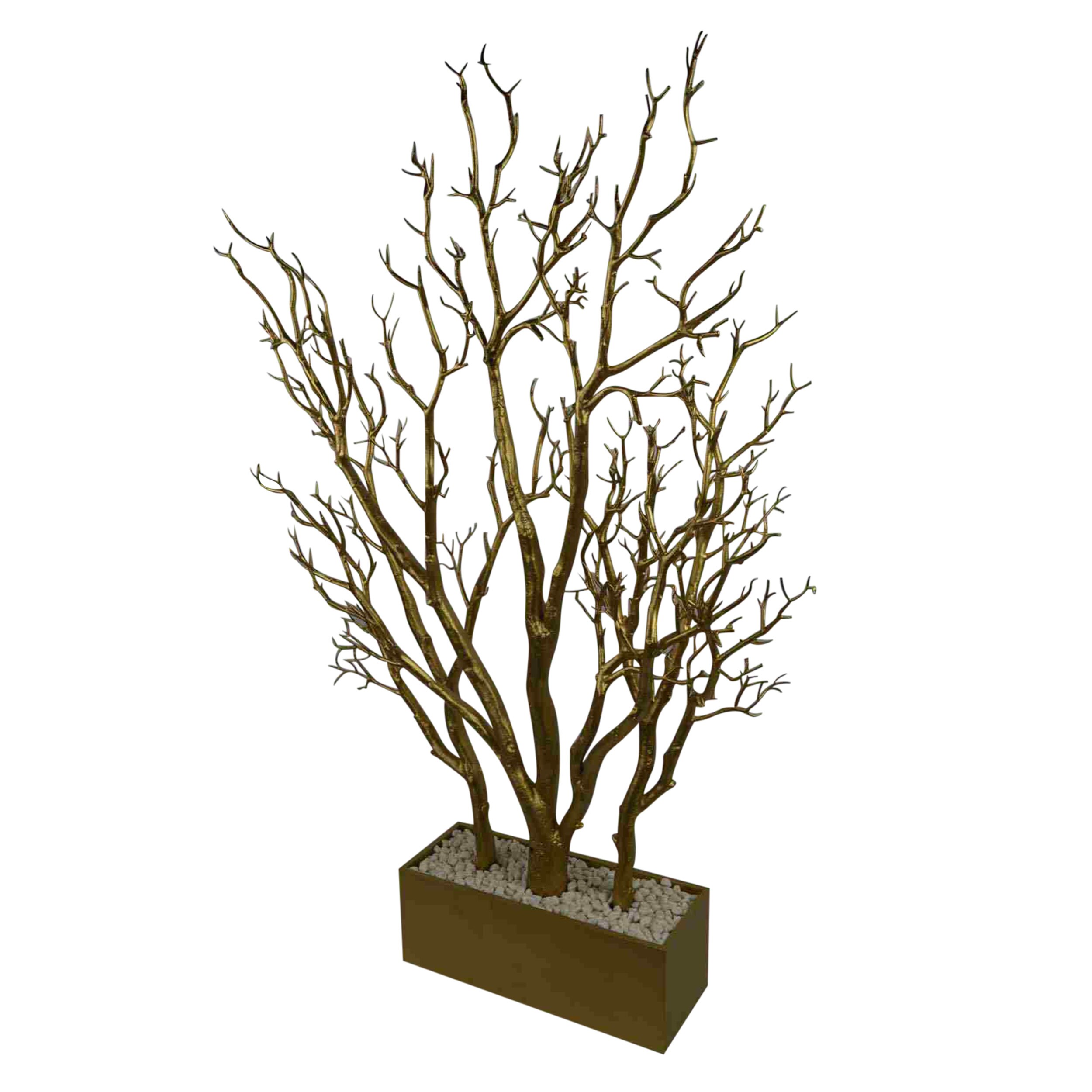 4' Wide Manzanita Tree in Rectangular Planter Pot Wedding & Event