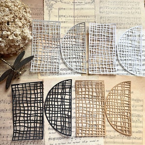 8 Stanzteile aus Papier, Junk Journaling, Scrapbooking, Tagesplaner, Bullet Journaling, Kartenherstellung, Papierhandwerk, Hochzeiten, Ephemera, Schreibwaren
