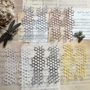 Wabenstanzteile, Scrapbooking, Junk Journaling, Tagesplaner, Bullet Journaling, Papierhandwerk, Kartenherstellung, Schreibwaren, Ephemera