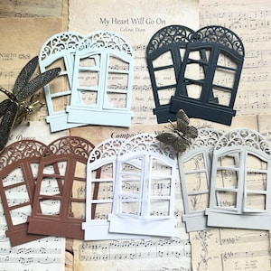 Fensterstanzen, Junk Journaling, Scrapbooking, Kartenherstellung, Papierhandwerk, Bullet Journal, Tagesplaner, Handwerk, Fenster, Ephemera, Hochzeiten