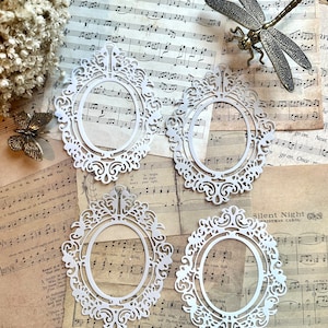 Barocker Rahmen gestanzt, Junk Journal, Bullet Journal, Tagesplaner, Scrapbooking, Kartenherstellung, Ephemera, Papierhandwerk, Hochzeit Handwerk
