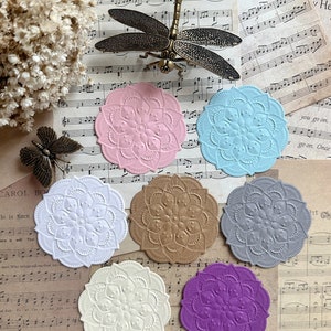 Geprägter Schmuck gestanzt, Junk Journal, Tagesplaner, Bullet Journal, Scrapbooking, Ephemera, Papier Handwerk, Papeterie, Hochzeit, Karten