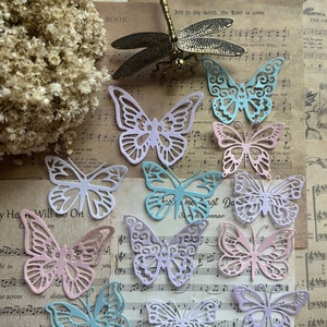 Cortes de borboletas, diário de lixo eletrônico, scrapbooking, confecção de cartões, registro de marcadores, artesanato em papel, papelaria, artesanato de casamento, borboletas
