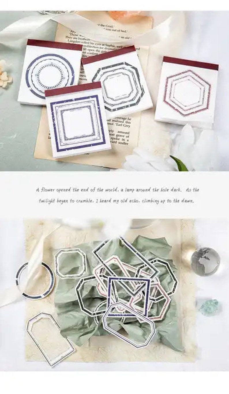 Memo Collage Paper Pads, Junk Journaling, Bullet Journaling