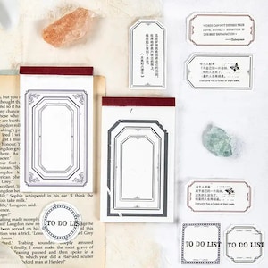 Blocchi di carta per collage di promemoria, diario spazzatura, diario di proiettili, scrapbooking, creazione di cartoline, matrimoni, artigianato di carta, effimeri, carta vintage