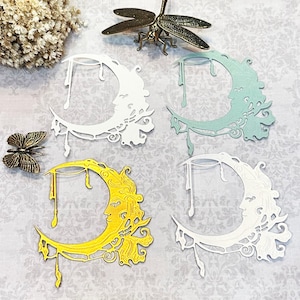 Moon gestanzt, Scrapbook, Junk Journal, Bullet Journal, Tagesplaner, Schreibwaren, Papierhandwerk, Kartenherstellung, Ephemera, die cuts,