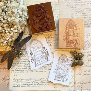 Fensterstempel Kathedrale, für Junk Journaling, Scrapbooking, Bullet Journal. Motivstempel, Tagesplaner, Schreibwaren, Kartengestaltung, Papierkunst