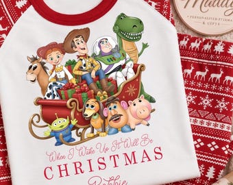 Personalised Toy Story Christmas Pyjamas | Toy Story Christmas PJs | Kids Christmas Pyjamas | Personalised Kids Christmas Gift | Christmas