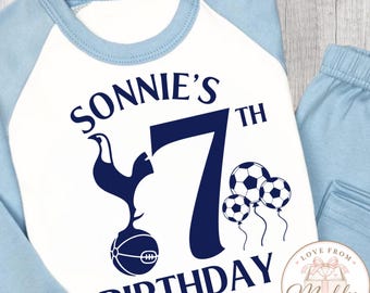 Personalised Football Birthday Pyjamas | Football PJs | Personalised Football Team Pyjamas | Football Birthday Gift | Boys PJs