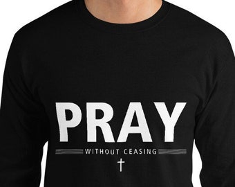 Christian Men's Long Sleeve Shirt | Men's Long Sleeve Shirt | Godly Men Pray | Dad Gift | Father's Day Gift | Gift's for Men