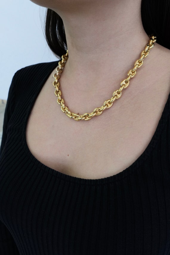 18KY Gold Gucci Link Chain - image 7