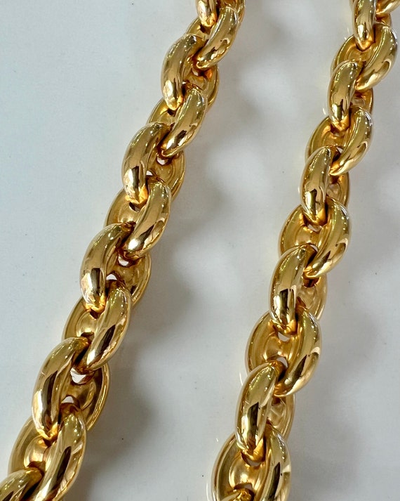 18KY Gold Gucci Link Chain - image 6