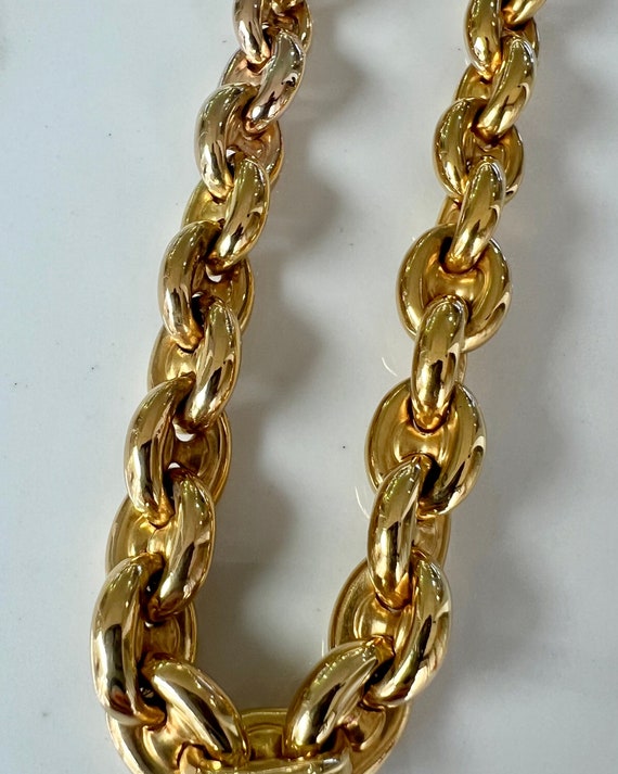 18KY Gold Gucci Link Chain - image 5