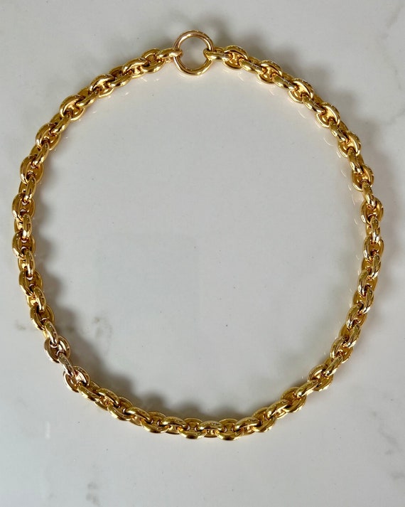 18KY Gold Gucci Link Chain - image 2