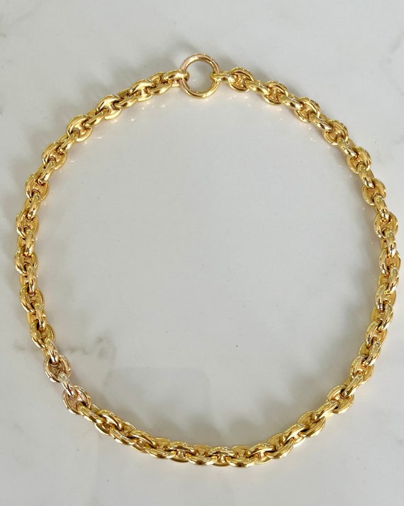 18KY Gold Gucci Link Chain - image 1