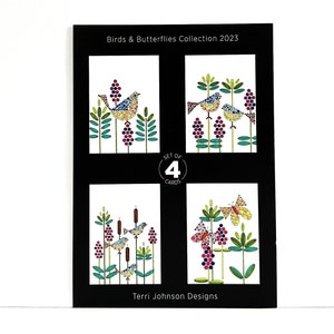 Biglietti di auguri vuoti, set di (4) 5 x 7 con buste