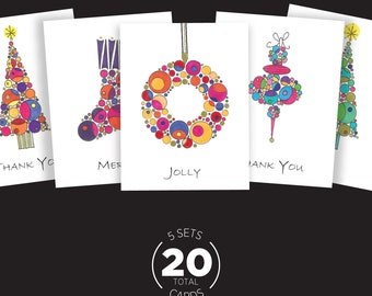 Set di 20 cartoline di Natale