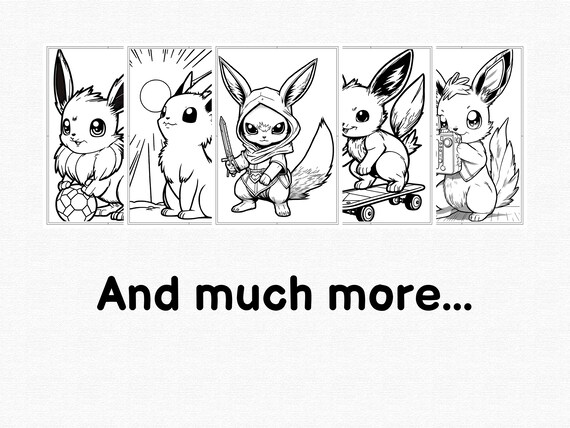 Eevee Coloring Pages - Free Printable Coloring Pages for Kids