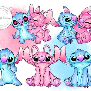 Cute Angel PNG Clipart Stitch and Angel Clipart Transparent Background