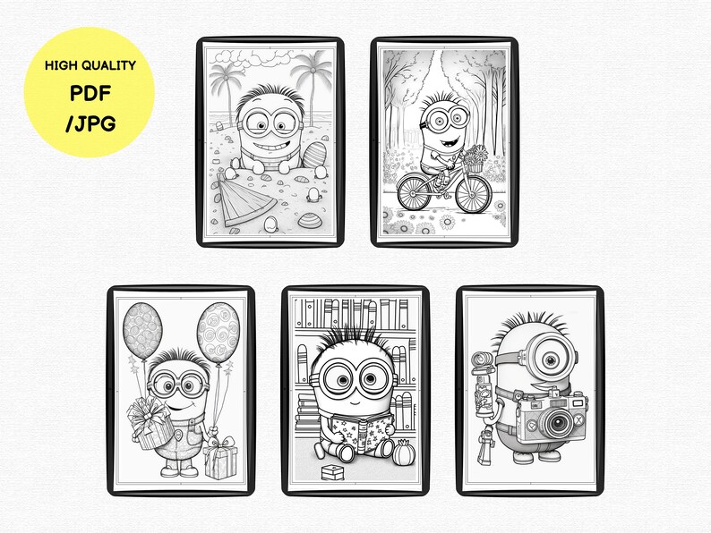 Minions PDF Coloring Book JPG Coloring - Il 794xN.4801768889 1xdr 