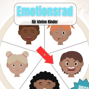 Gefühlsscheibe für Kleinkinder | Emotionen ausdrücken | Alltag mit Kindern | auch für die Kita | Montessori | Digital Download | PDF