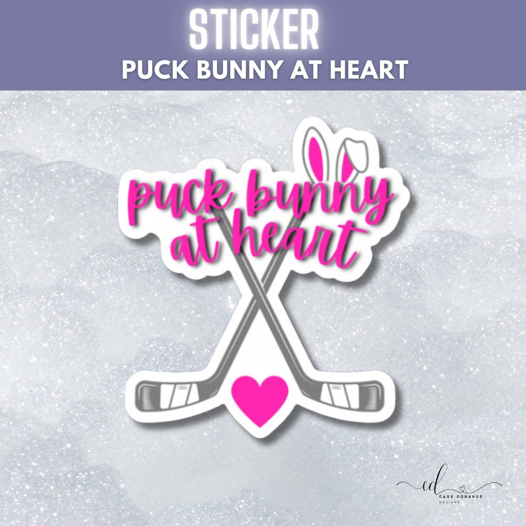 Puck Bunny Sticker | Bookish Vinyl Die-cut, Matte Finish, for Kindle or ...