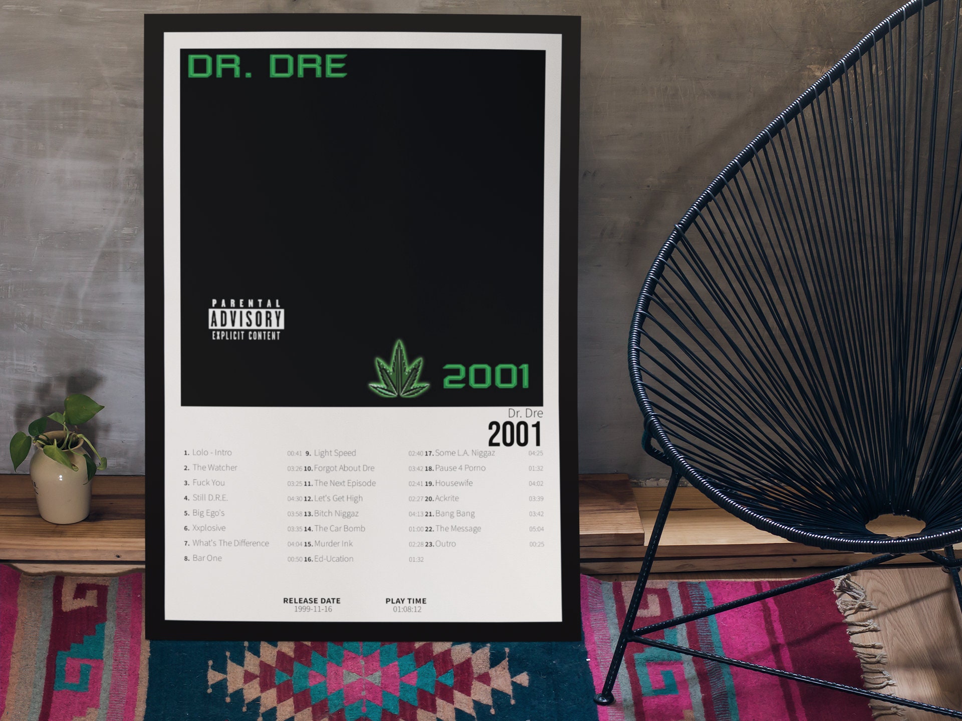 Dr. Dre - 2001, Album Cover Poster For Wall Art, Home Decor sold by  Ibrahim Fawzi, SKU 41090545