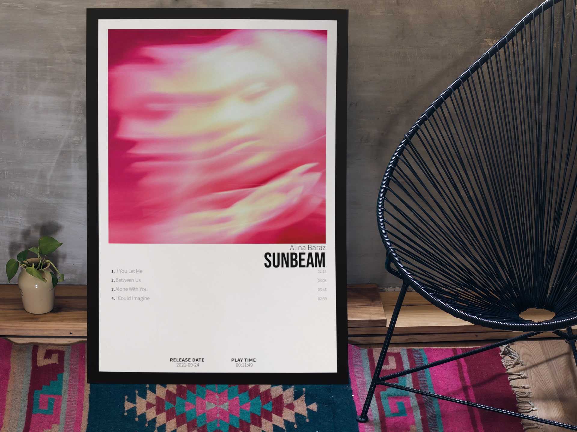 Alina Baraz Sunbeam Album Cover Poster for Wall Art Home Etsy