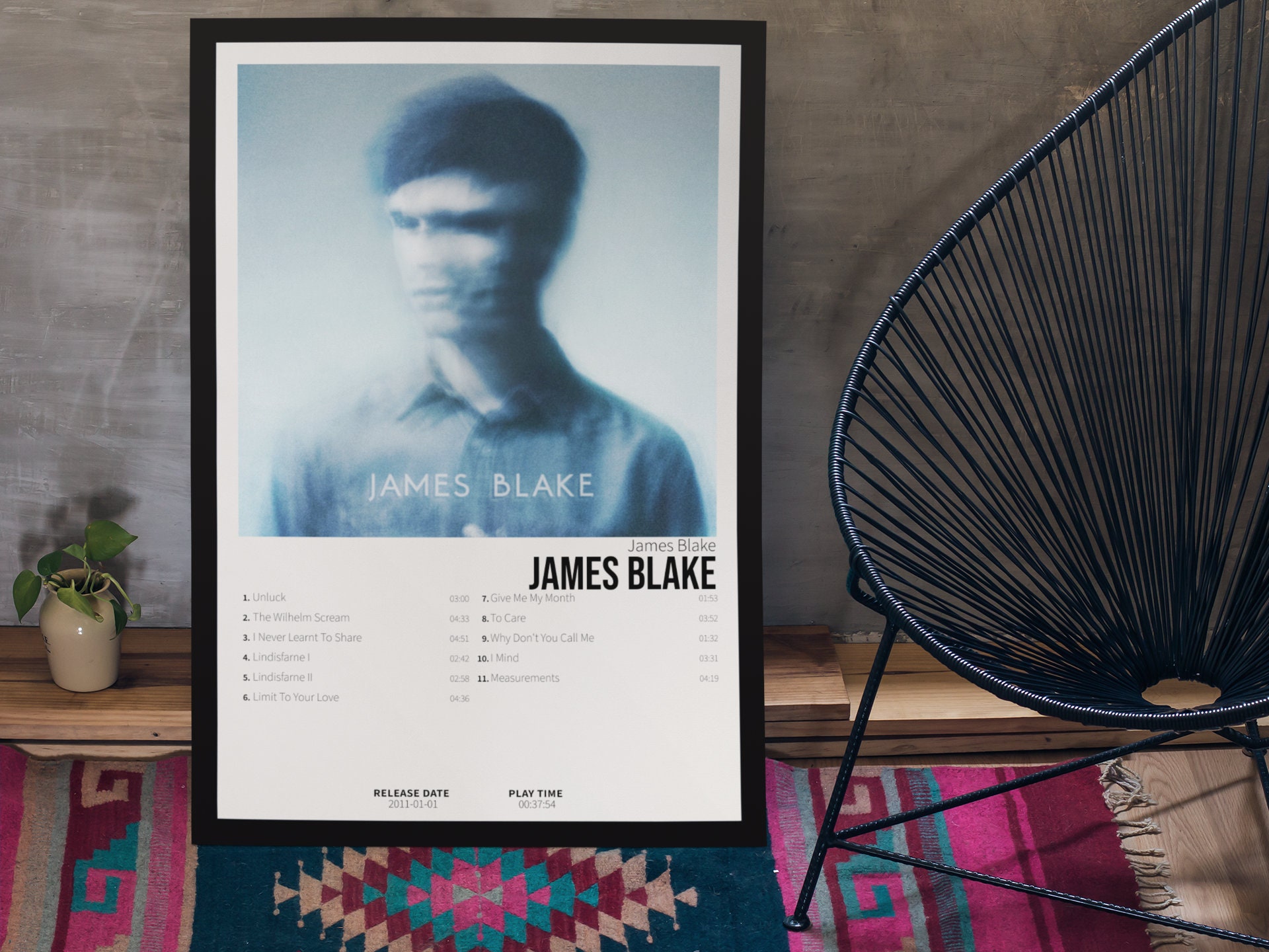 James Blake - James Blake | Album Cover Poster For Wall Art | Home Decor
