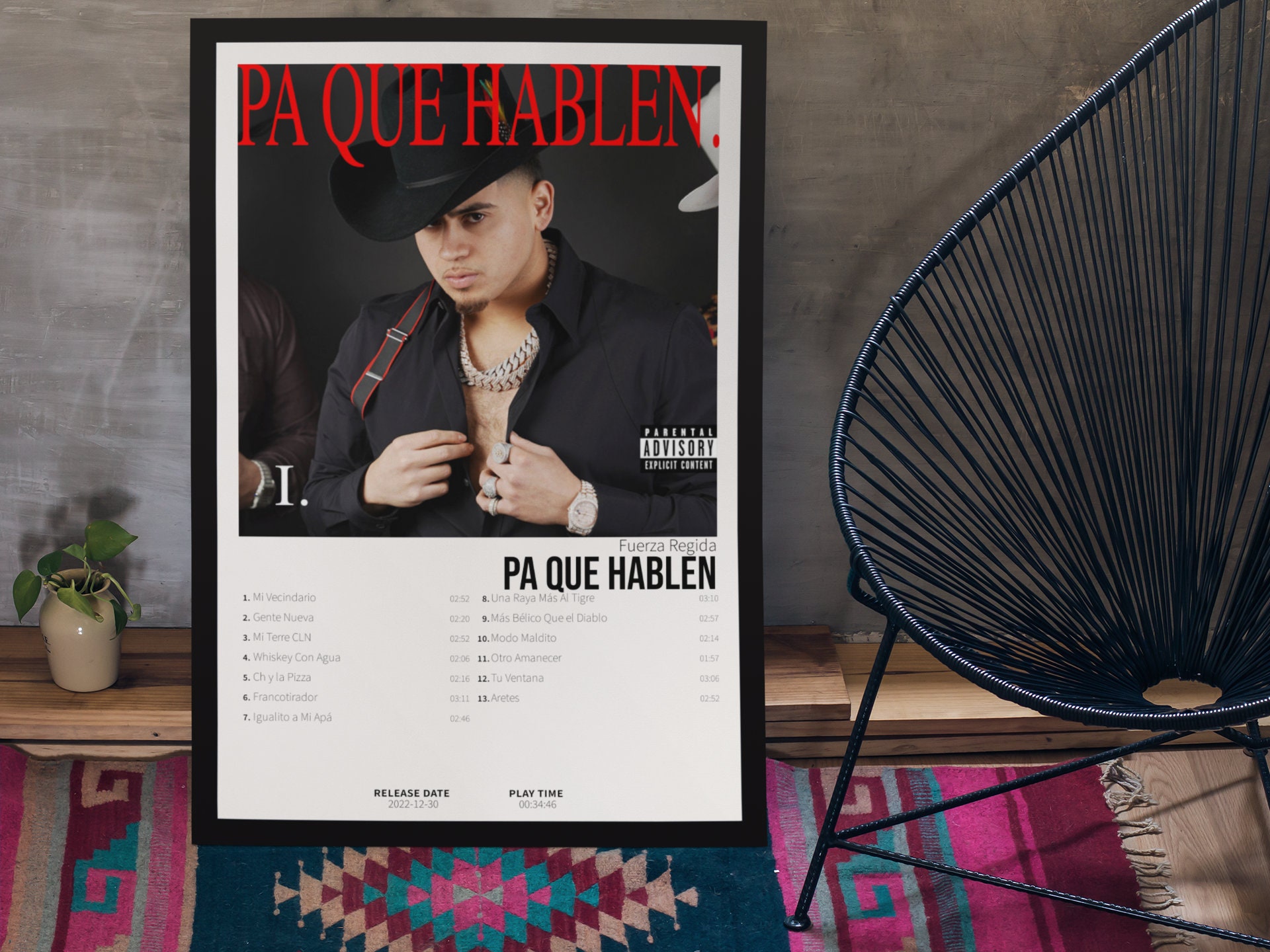 Fuerza Regida Pa Que Hablen Album Cover Poster