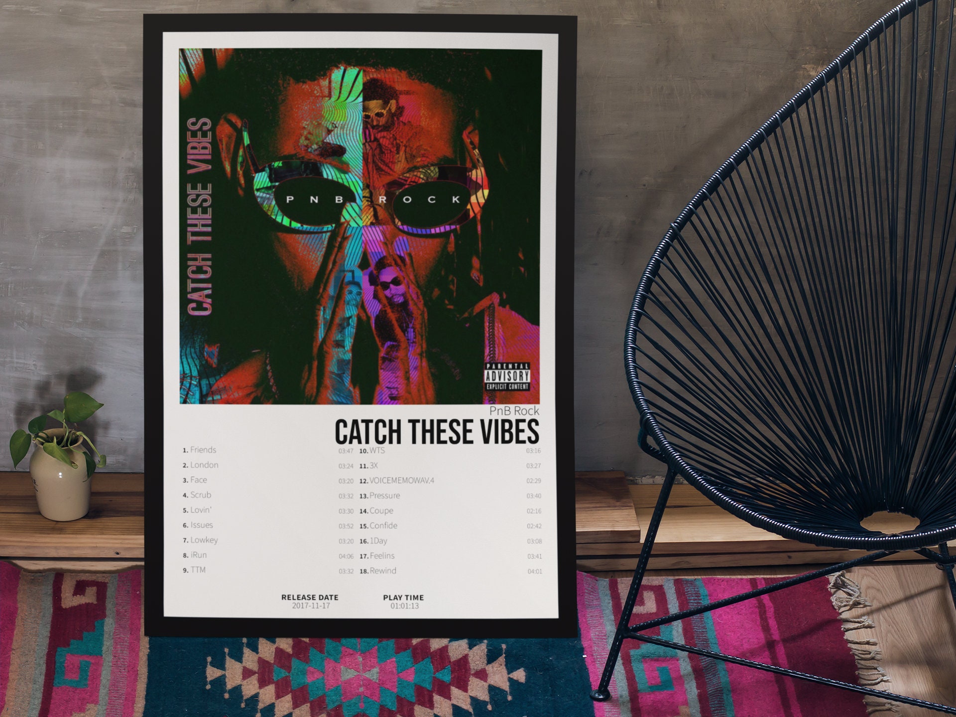 Pnb Rock - Catch These Vibes | Album Cover Poster Designed & Sold By
