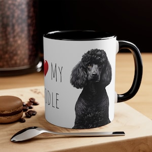 I Love My Poodle Mug | Poodle Gift | Coffee Mug | Hot Chocolate Mug | Beautiful Gift for Dog Lover | Gift for Him | Gift for Her