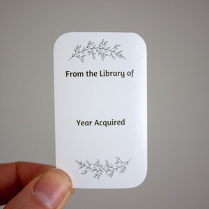 Book Label-blank 25ct