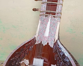 Sitar Manipuri Design, String 13 Vibration String Sitar For Professional Player and Beginners
