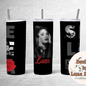 Black and White Selena 20oz Tumbler