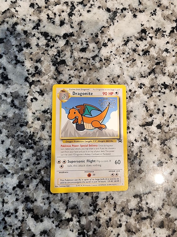 Mint Condition Rare Dragonite Pokmon Card Promo Card - Etsy