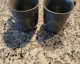 Two Pack Beautiful Gray Coffee Cups